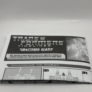 2008 Botcon Transformers Shattered Glass Megatron Tank Loose with Card FRENLY BRICKS - Open 7 Days