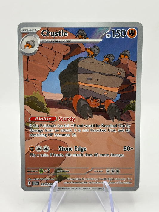 Pokemon TCG Black Bolt - Crustle #130/086 Art Rare NM FRENLY BRICKS - Open 7 Days