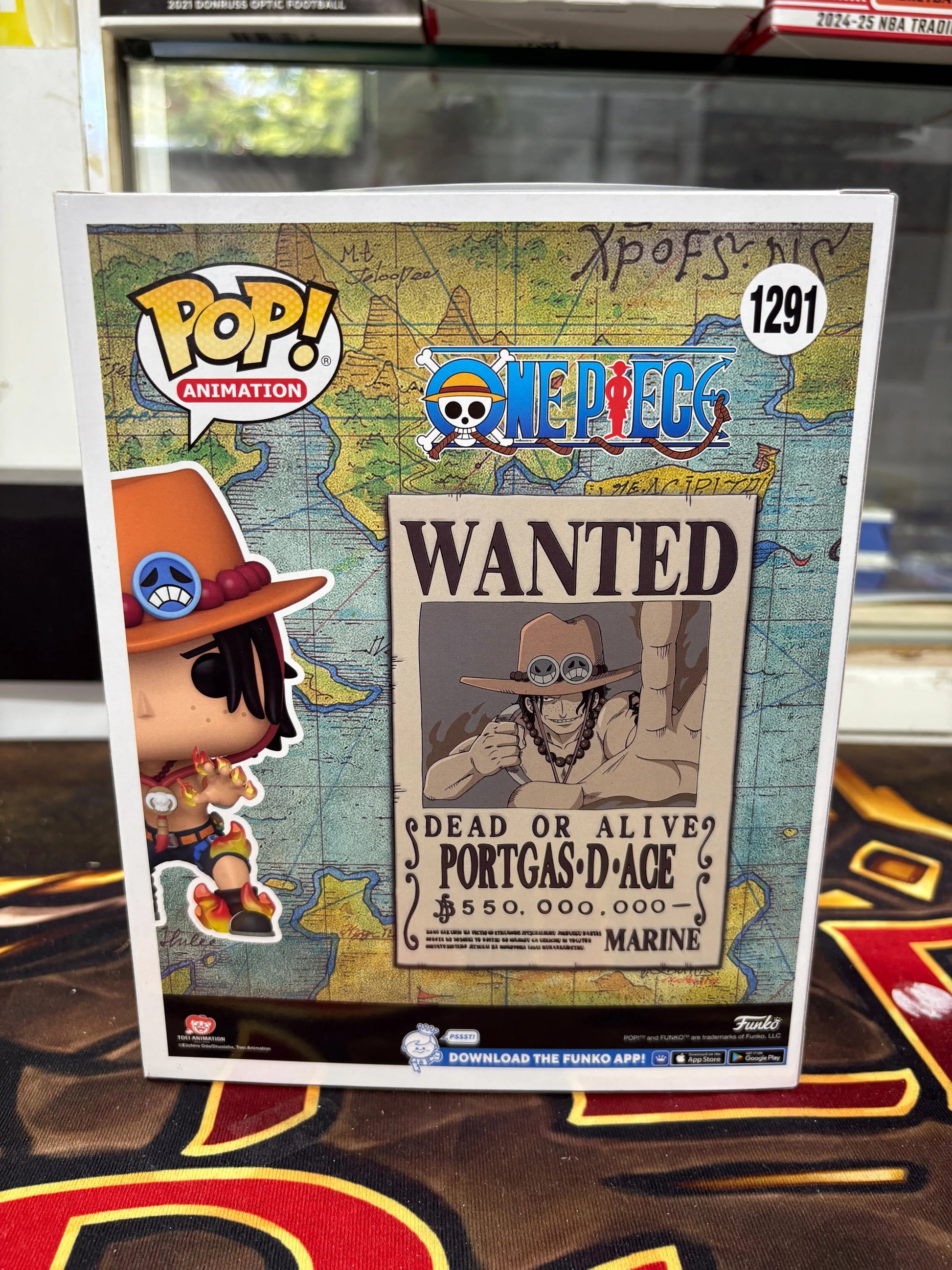 Funko Pop! One Piece Portgas D. Ace with Wanted Poster #1291 Special Edition FRENLY BRICKS - Open 7 Days