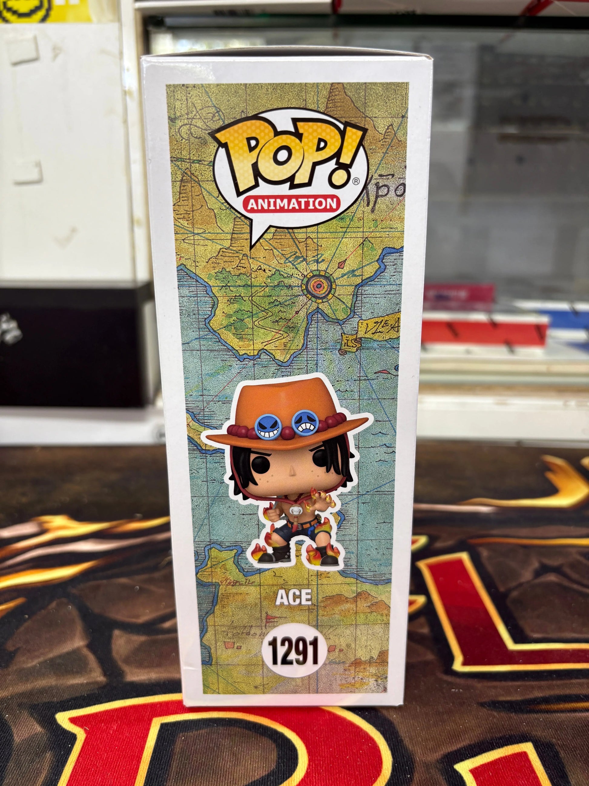 Funko Pop! One Piece Portgas D. Ace with Wanted Poster #1291 Special Edition FRENLY BRICKS - Open 7 Days
