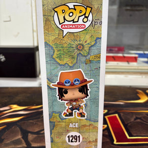 Funko Pop! One Piece Portgas D. Ace with Wanted Poster #1291 Special Edition FRENLY BRICKS - Open 7 Days