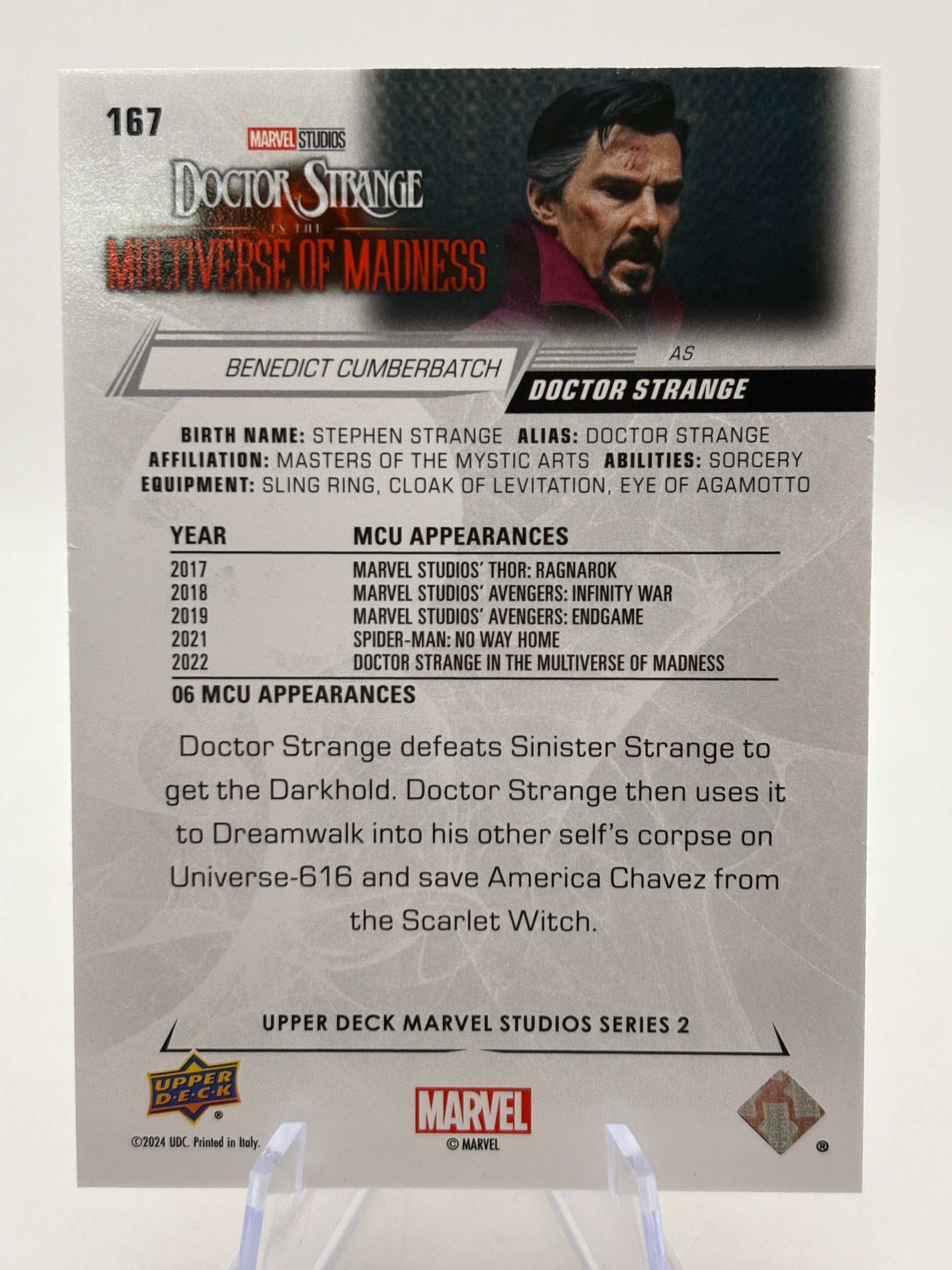 2024 Upper Deck Marvel Studios Series 2 Benedict Cumberbatch Doctor Strange /100 FRENLY BRICKS - Open 7 Days