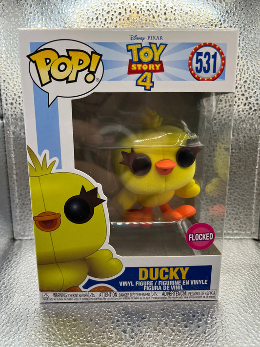 Funko POP Disney Pixar - Toy Story 4 - Ducky (Flocked) FRENLY BRICKS - Open 7 Days