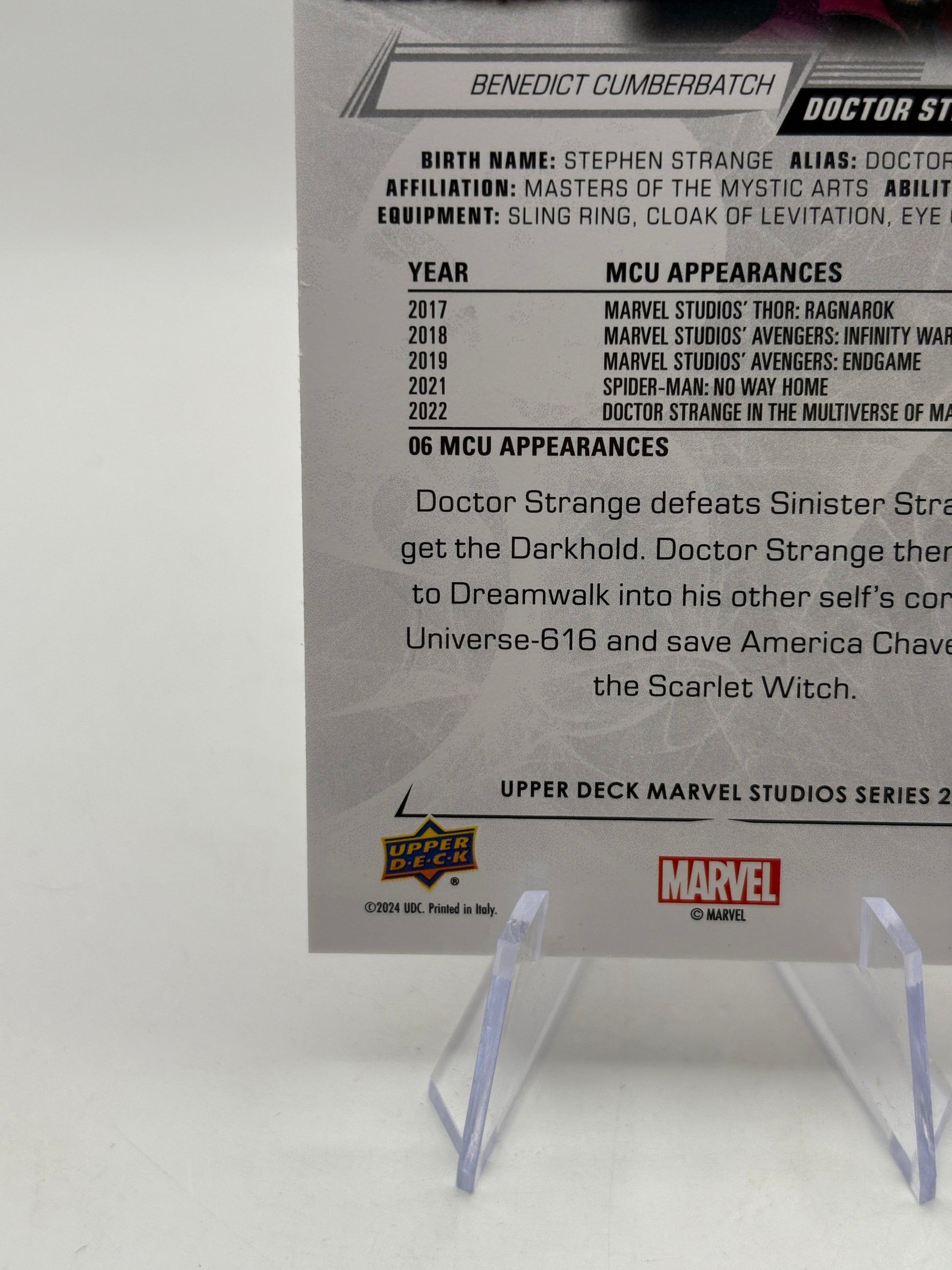 2024 Upper Deck Marvel Studios Series 2 Benedict Cumberbatch Doctor Strange /100 FRENLY BRICKS - Open 7 Days