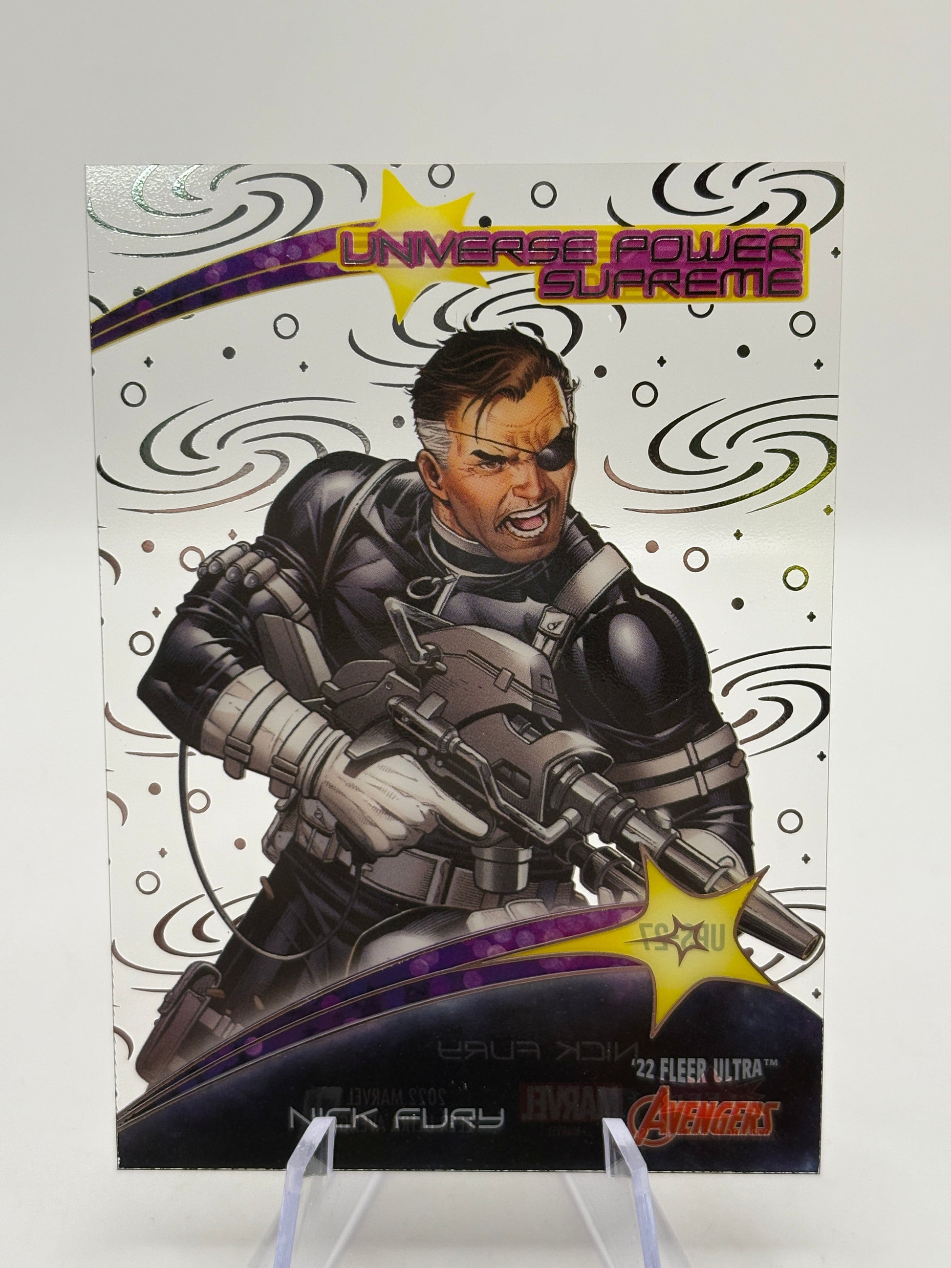 2022 Fleer Ultra Avengers Universe Power Supreme Nick Fury #UPS-27 FRENLY BRICKS - Open 7 Days