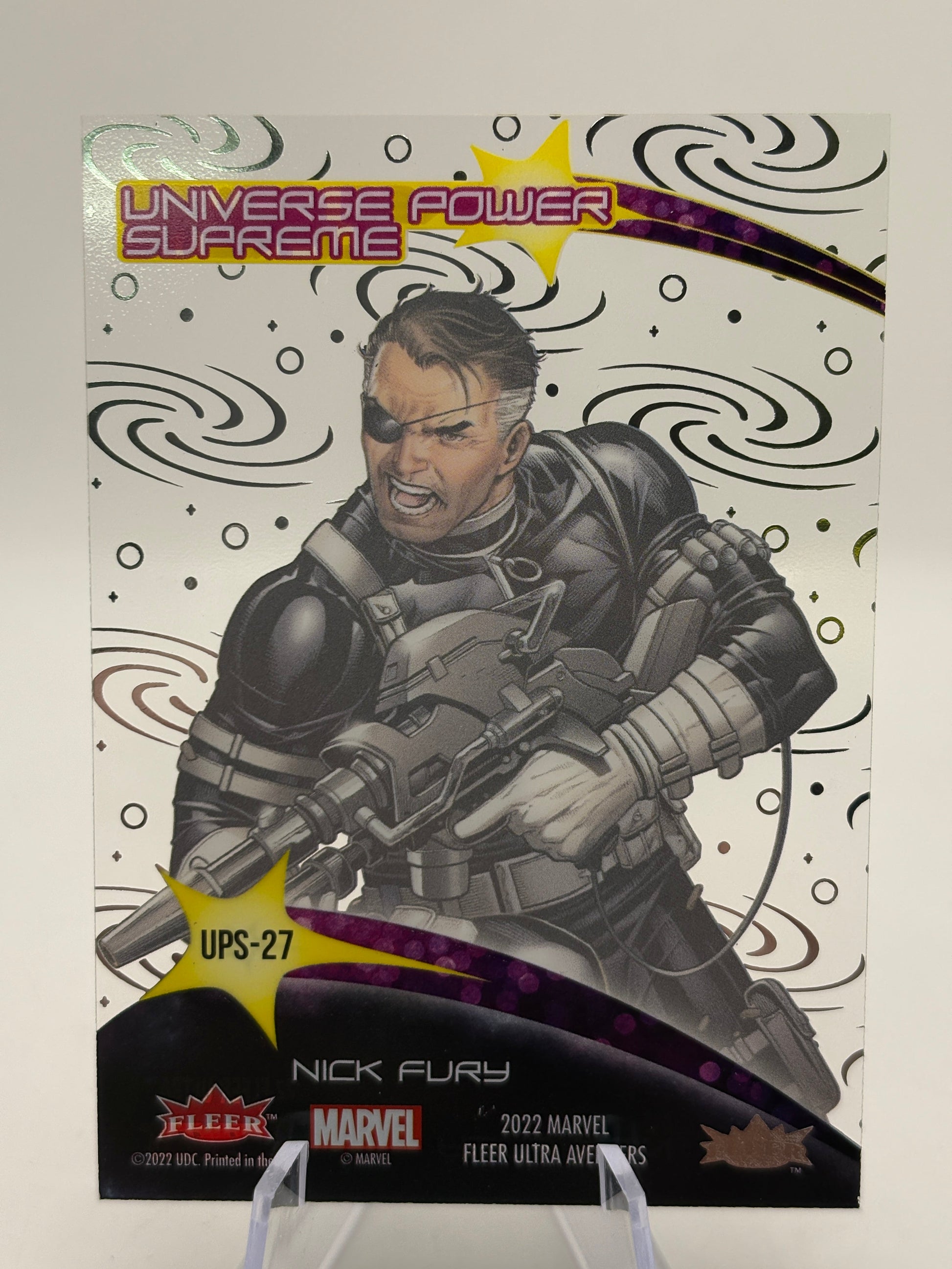 2022 Fleer Ultra Avengers Universe Power Supreme Nick Fury #UPS-27 FRENLY BRICKS - Open 7 Days