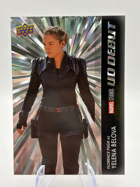 2024 Upper Deck Marvel Studios Series 2 Florence Pugh Yelena Belova Outburst Silver FRENLY BRICKS - Open 7 Days