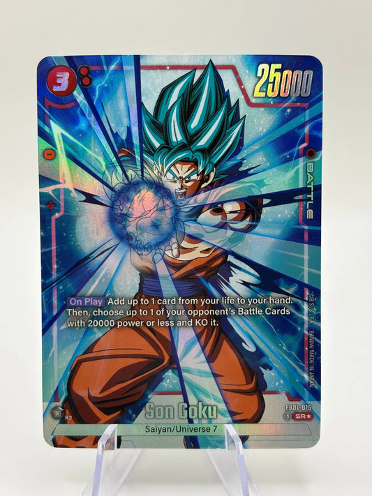 Dragon Ball Super Fusion World - Son Goku FB01-015 Alt Art NM FRENLY BRICKS - Open 7 Days