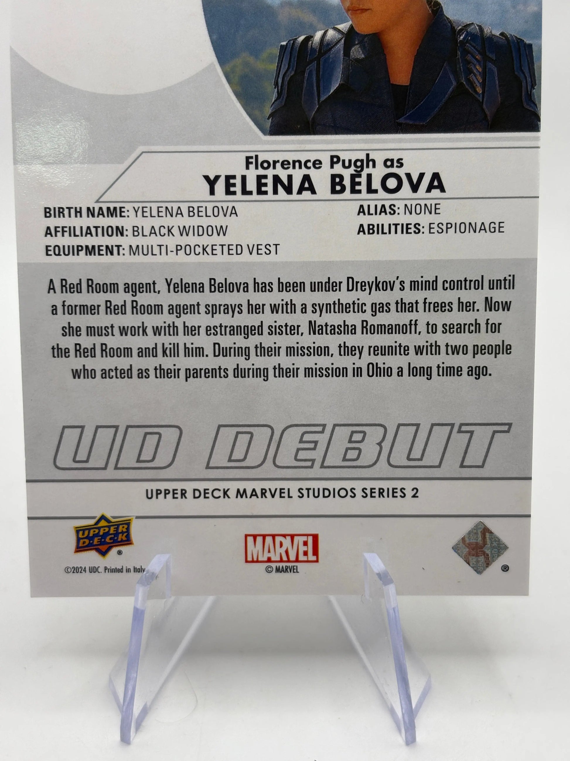 2024 Upper Deck Marvel Studios Series 2 Florence Pugh Yelena Belova Outburst Silver FRENLY BRICKS - Open 7 Days