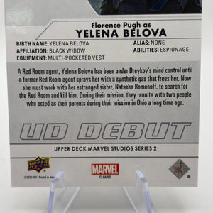 2024 Upper Deck Marvel Studios Series 2 Florence Pugh Yelena Belova Outburst Silver FRENLY BRICKS - Open 7 Days