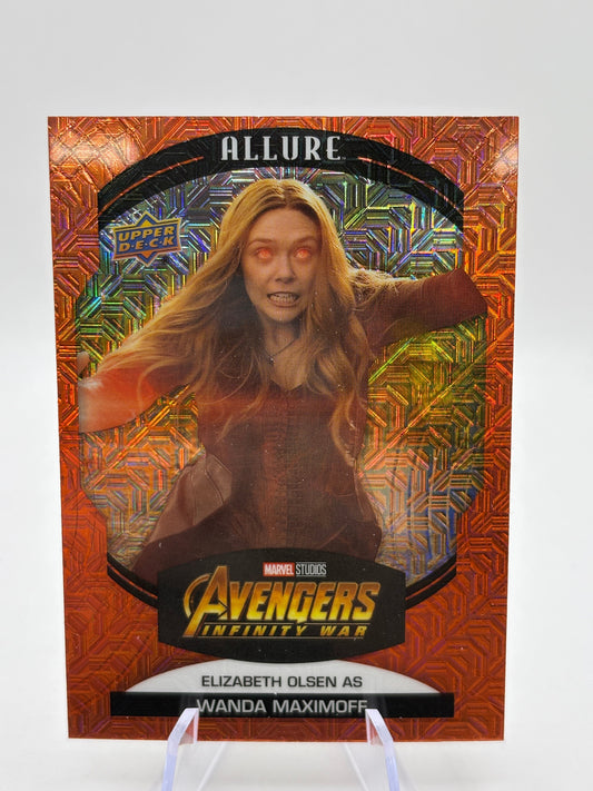 2022 Upper Deck Marvel Allure Sunrise Elizabeth Olsen As Wanda Maximoff #81 FRENLY BRICKS - Open 7 Days