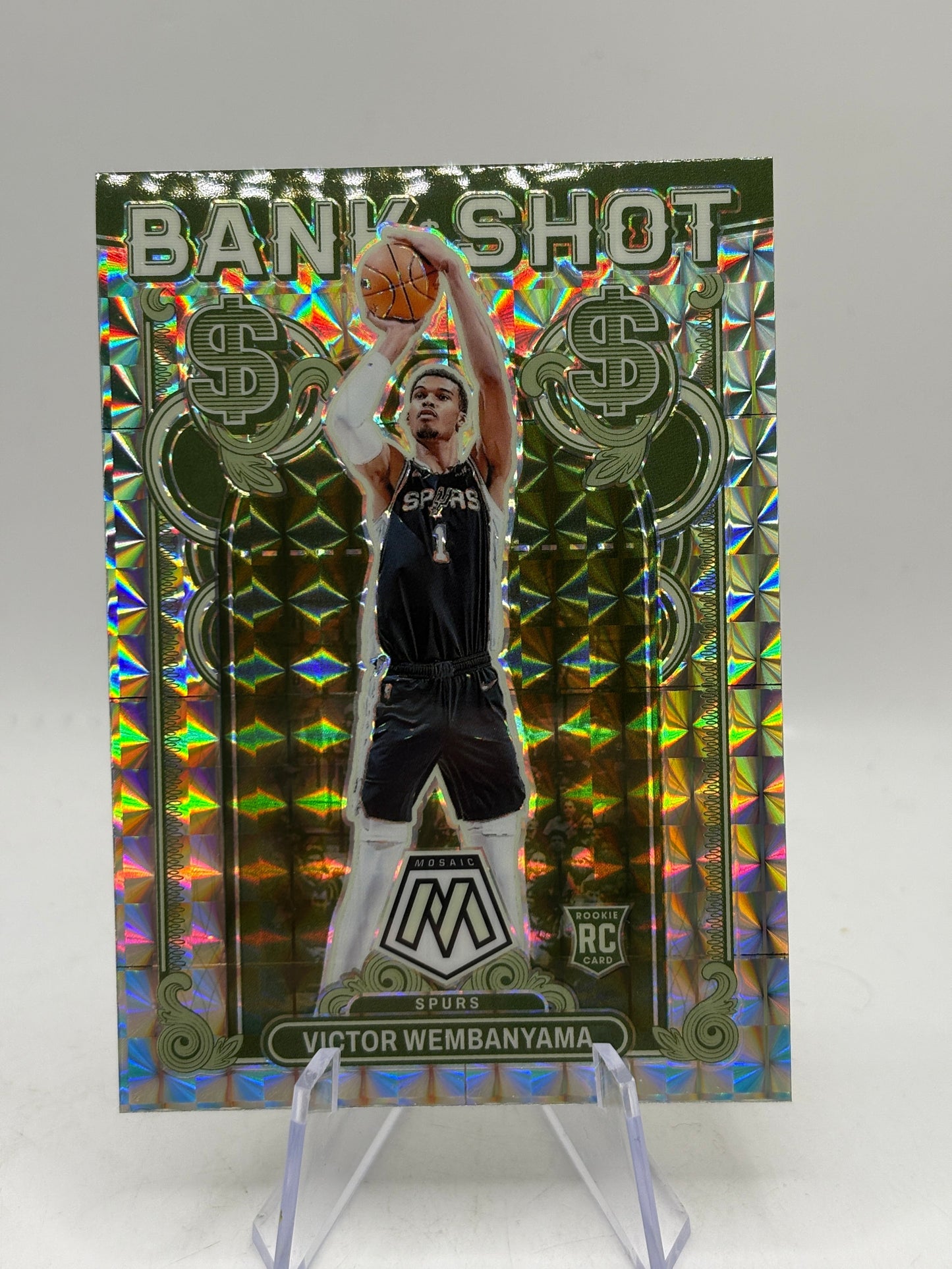 2023-24 Panini Mosaic Basketball - Victor Wembanyama Bank Shot Mosaic Silver FRENLY BRICKS - Open 7 Days