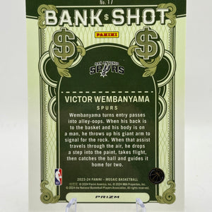 2023-24 Panini Mosaic Basketball - Victor Wembanyama Bank Shot Mosaic Silver FRENLY BRICKS - Open 7 Days