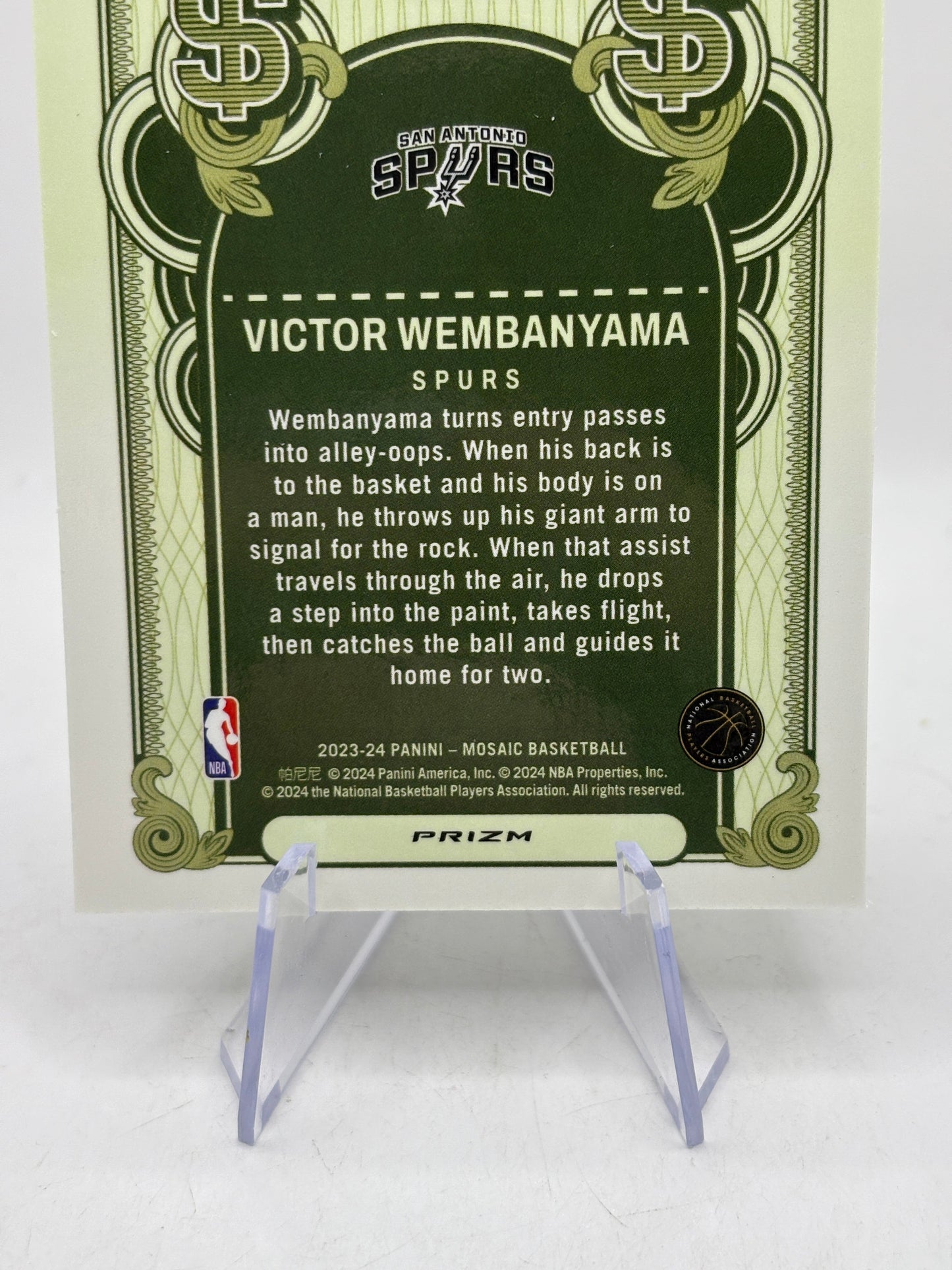 2023-24 Panini Mosaic Basketball - Victor Wembanyama Bank Shot Mosaic Silver FRENLY BRICKS - Open 7 Days