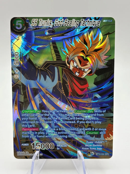 Dragon Ball Super - SS Trunks, God-Sealing Technique BT10-044 SPR NM (2) FRENLY BRICKS - Open 7 Days