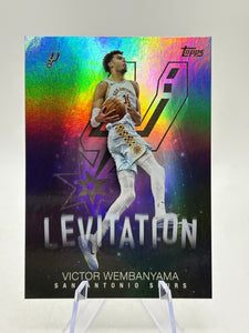 2025-26 Topps Basketball - #L-10 Victory Wembanyama Levitation Insert Silver