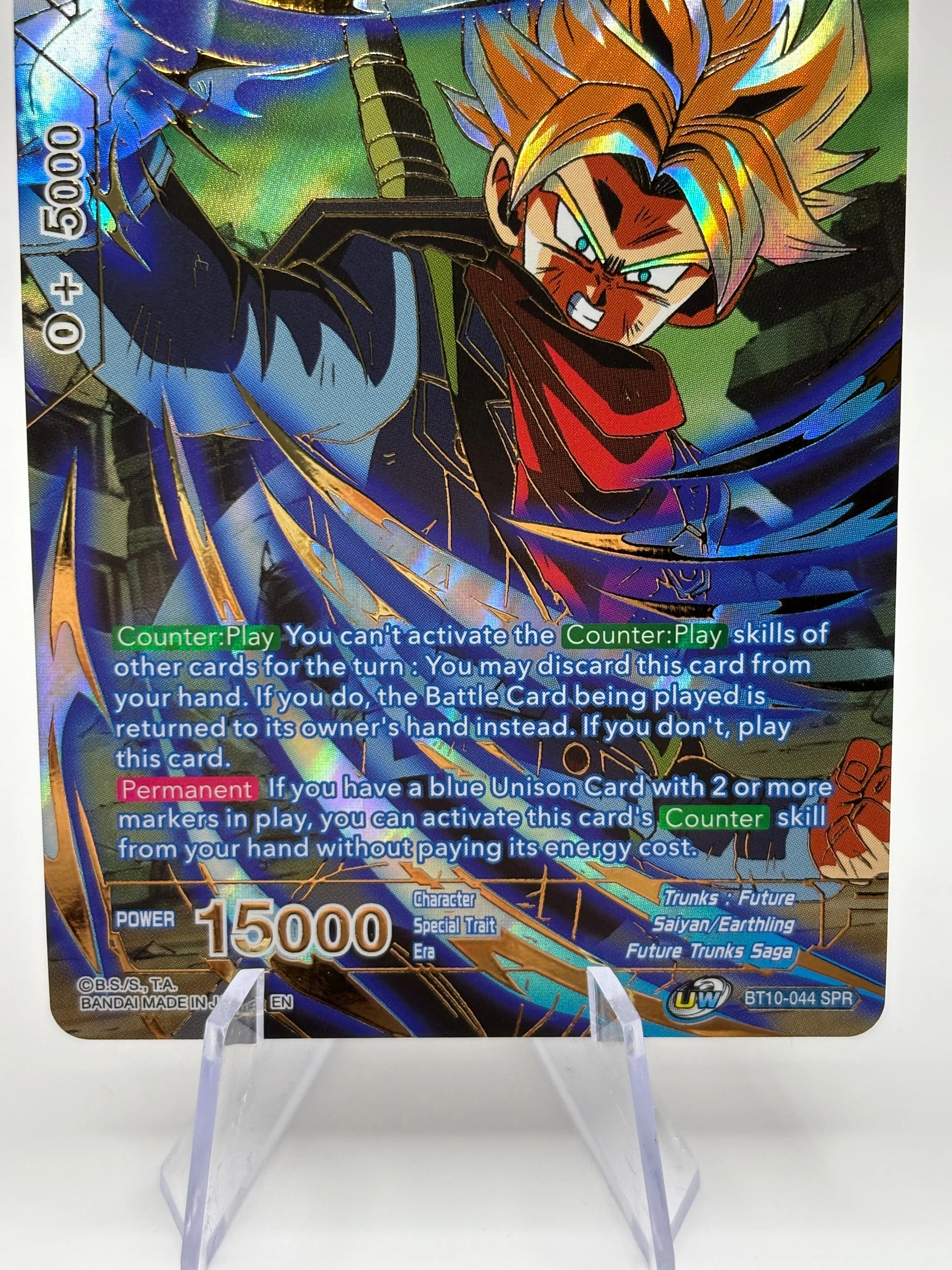 Dragon Ball Super - SS Trunks, God-Sealing Technique BT10-044 SPR NM (2) FRENLY BRICKS - Open 7 Days