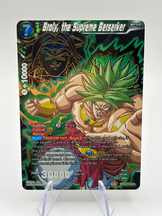 Dragon Ball Super Card Game - Broly, the Supreme Berseker BT6-074 SPR FRENLY BRICKS - Open 7 Days