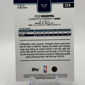 2025-26 Topps Chrome #254 Kon Knueppel Silver Wave FRENLY BRICKS - Open 7 Days