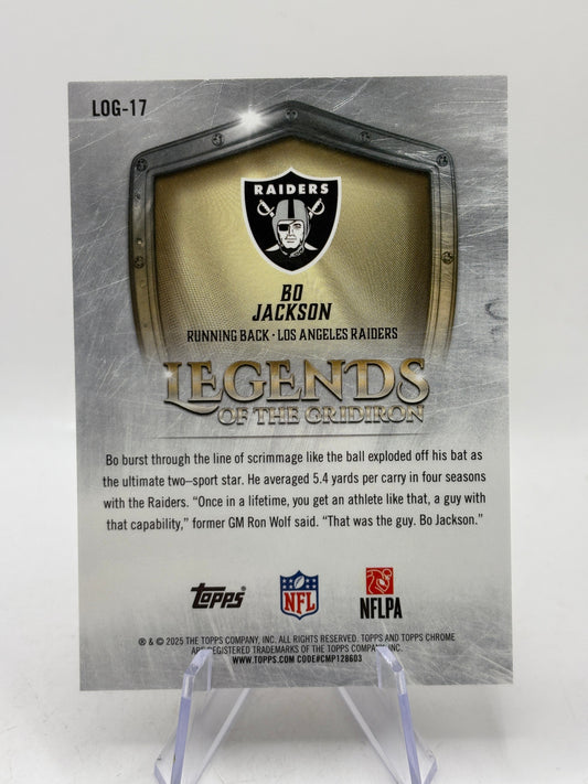 2025 Topps Chrome NFL - Legends Bo Jackson Gold /50 FRENLY BRICKS - Open 7 Days