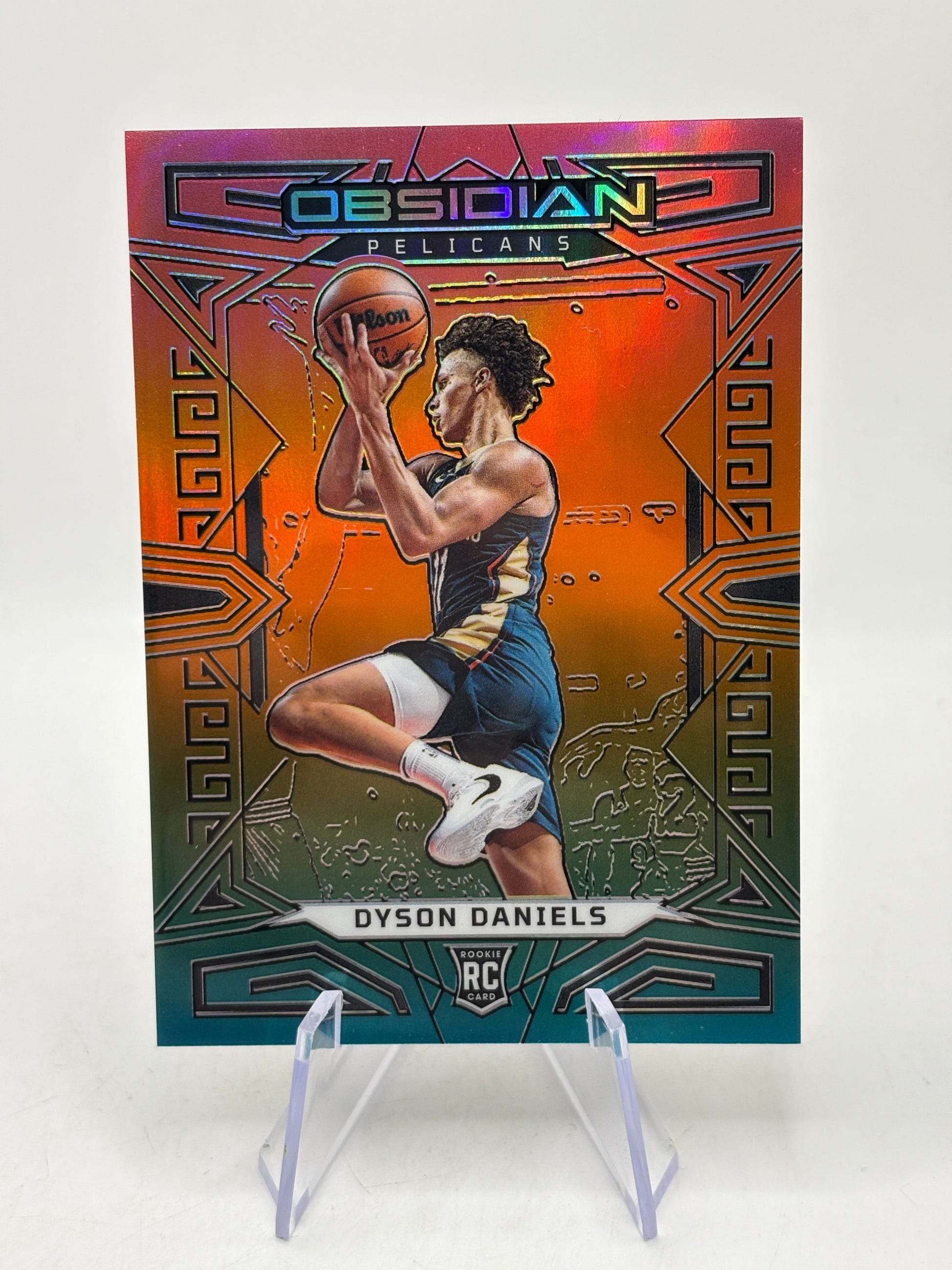 2022-23 Panini Obsidian - #179 Dyson Daniels Rookie Rainbow Etched, photo 5 image 5