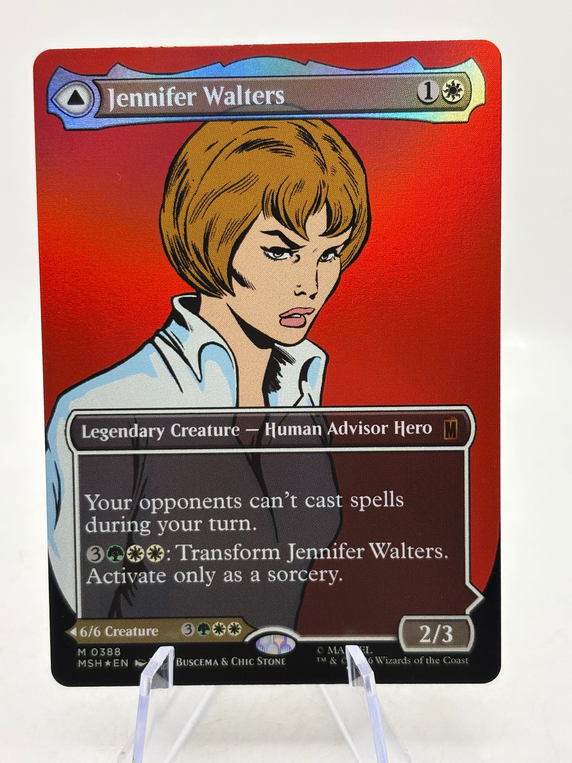 Magic the Gathering Marvel - Jennifer Walters M 0388 Foil Comic Book Cover, photo 2 image 2