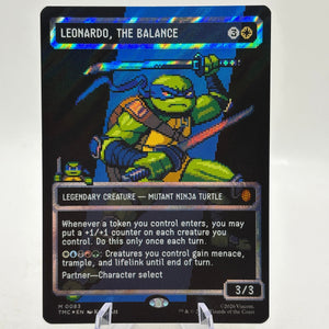 Magic The Gathering TMNT - Leonardo, The Balance M 0083 Foil FRENLY BRICKS - Open 7 Days