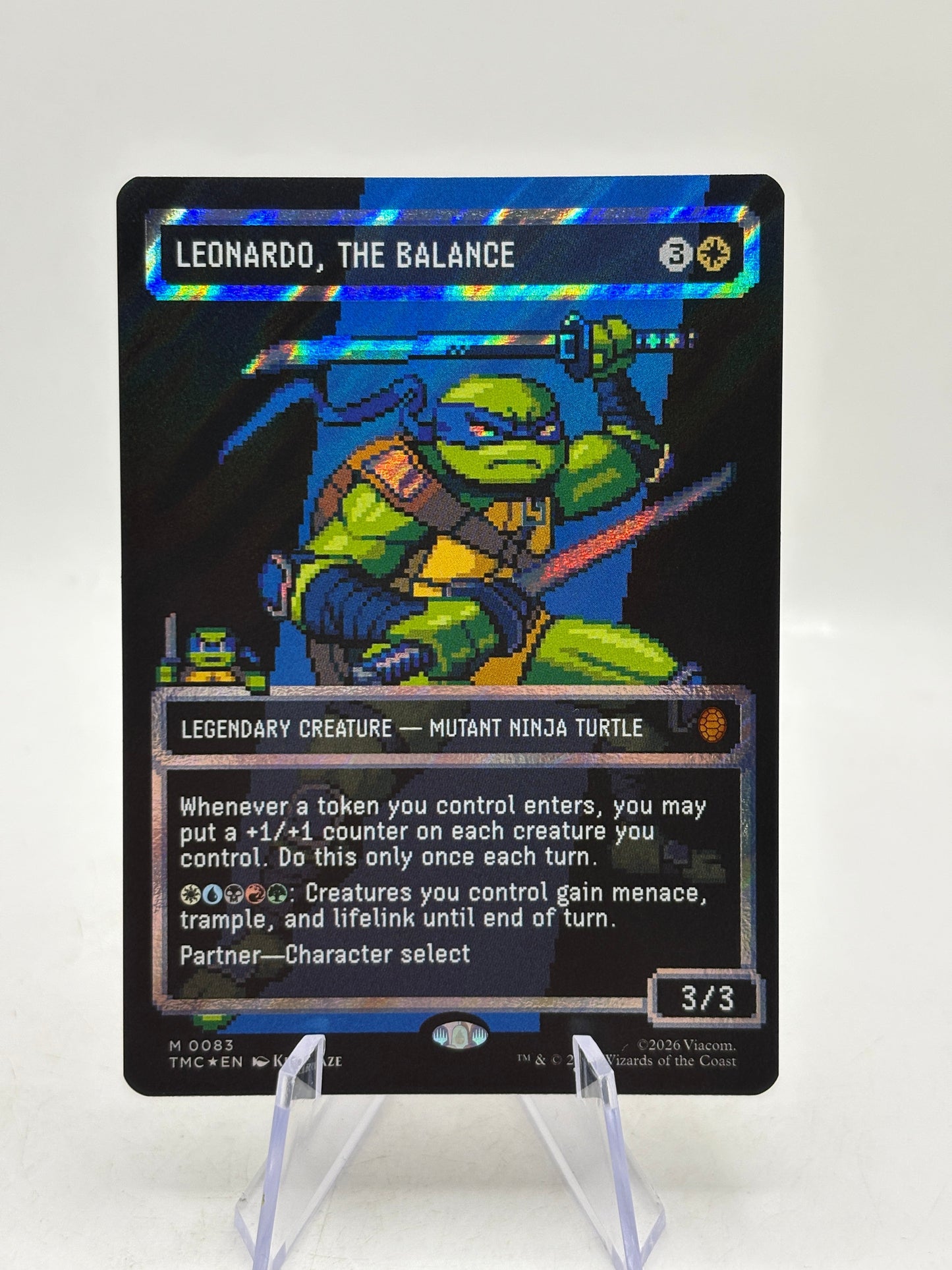 Magic The Gathering TMNT - Leonardo, The Balance M 0083 Foil FRENLY BRICKS - Open 7 Days