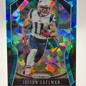2019 Panini Prizm Football - Julian Edelman 17/99 Blue Cracked Ice NM FRENLY BRICKS - Open 7 Days