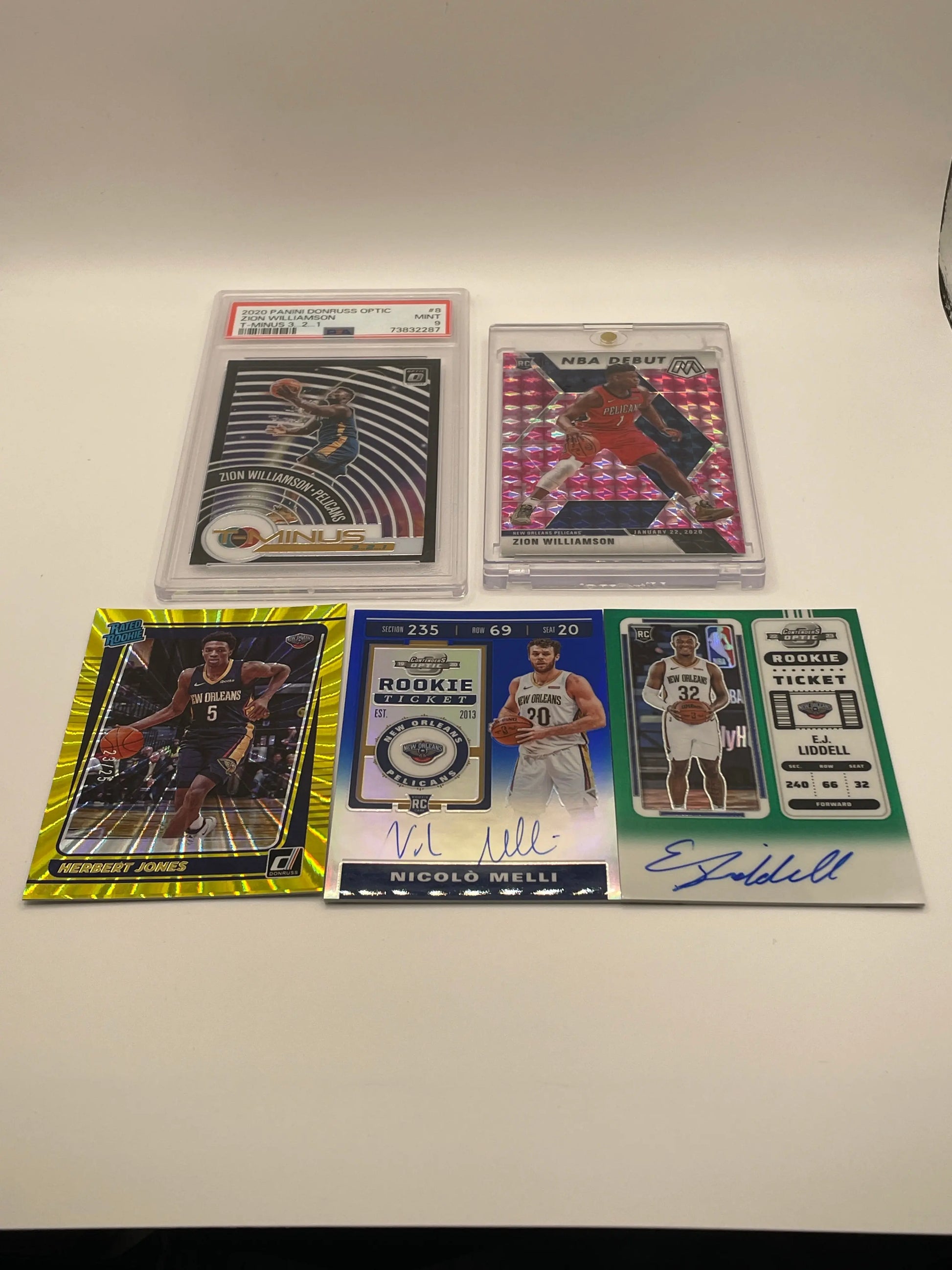 NBA Auto & Graded  New Orleans Pelicans Sports card lot,bundle - Zion Williamson + more (lot#61) FRENLY BRICKS - Open 7 Days