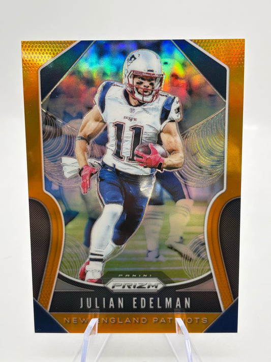 2019 Panini Prizm Orange Prizm /249 Julian Edelman #19 FRENLY BRICKS - Open 7 Days