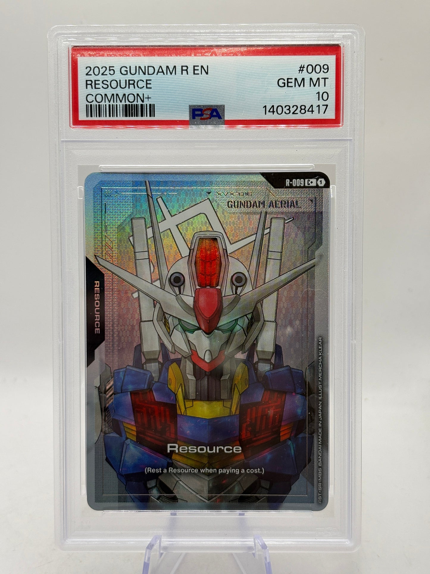 2025 Bandai Gundam Resource Common+ #009 PSA 10 GEM MINT GEM MINT FRENLY BRICKS - Open 7 Days