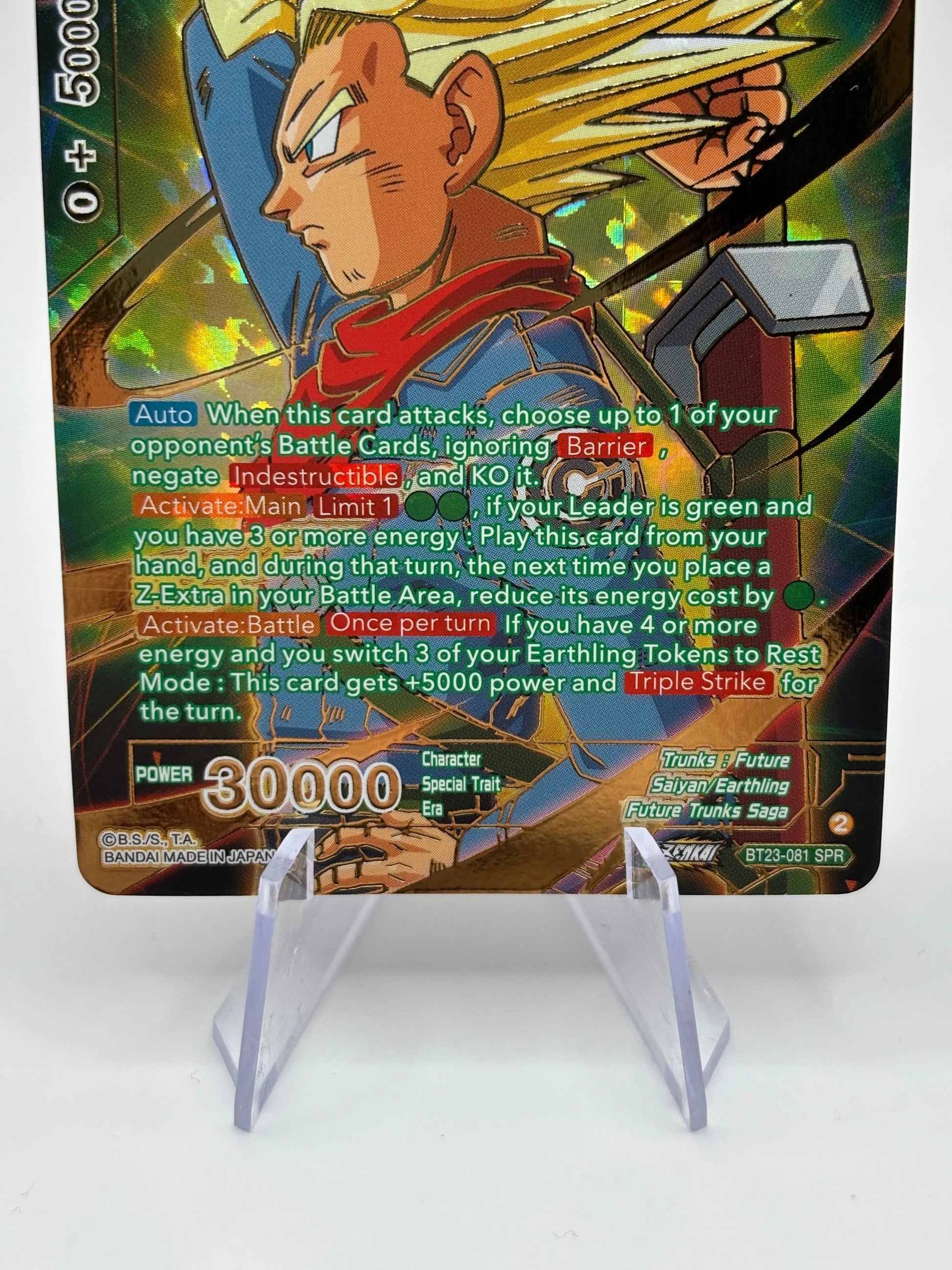 Dragon Ball Super Card Game - SS2 Trunks, Path to the Future BT23-081 SPR FRENLY BRICKS - Open 7 Days