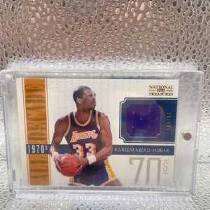 2010-11 Panini National Treasures All Decade Relic #6 Kareem Abdul-Jabbar 63/99 Nm FRENLY BRICKS - Open 7 Days