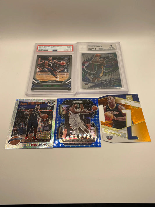 NBA Auto & Graded  New Orleans Pelicans Sports card lot,bundle - Zion Williamson (lot#63) FRENLY BRICKS - Open 7 Days