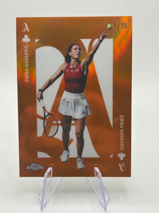 2025 Topps Chrome Tennis - Emma Navarro Aces Orange /25