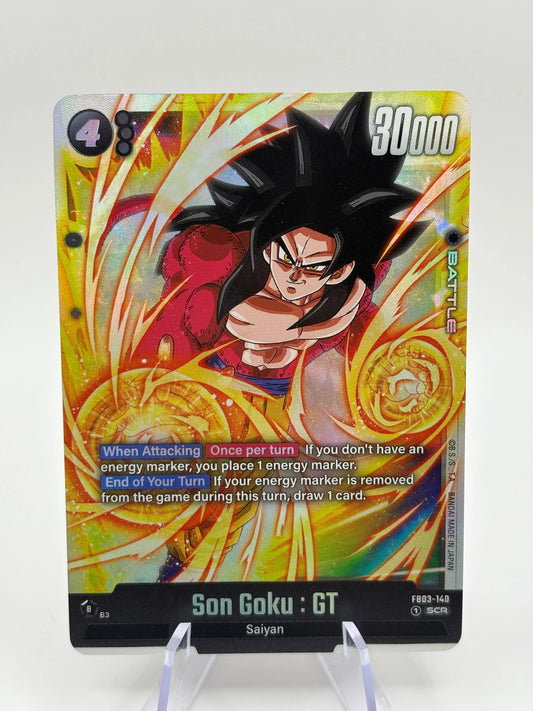 Dragon Ball Super Fusion World - Son Goku : GT FB03-140 SCR Secret FRENLY BRICKS - Open 7 Days