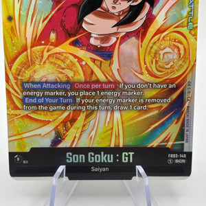 Dragon Ball Super Fusion World - Son Goku : GT FB03-140 SCR Secret FRENLY BRICKS - Open 7 Days