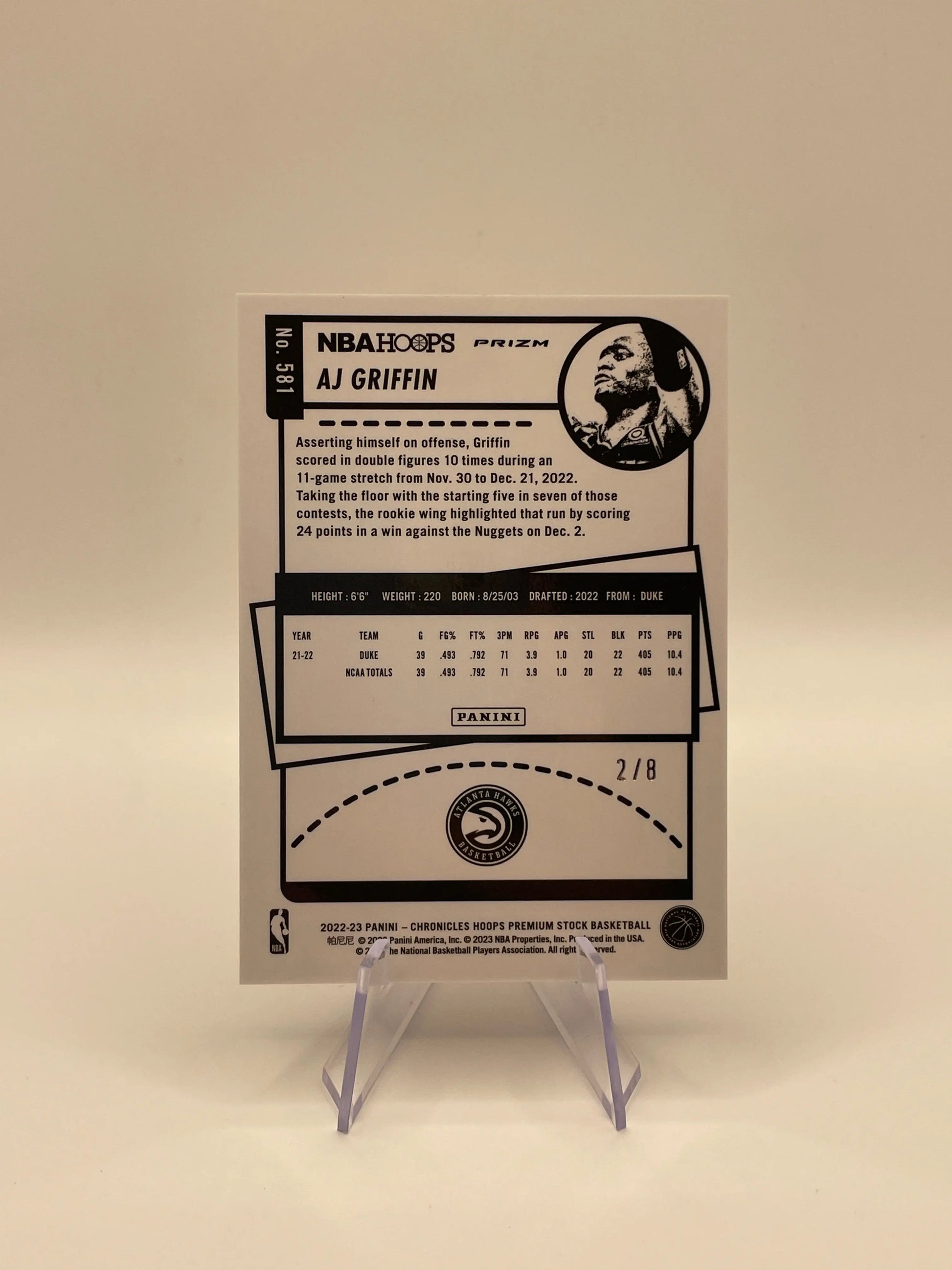 NBA Auto & Graded Atlanta Hawks Sports card lot,bundle Aj Griffin + more (lot#64) FRENLY BRICKS - Open 7 Days