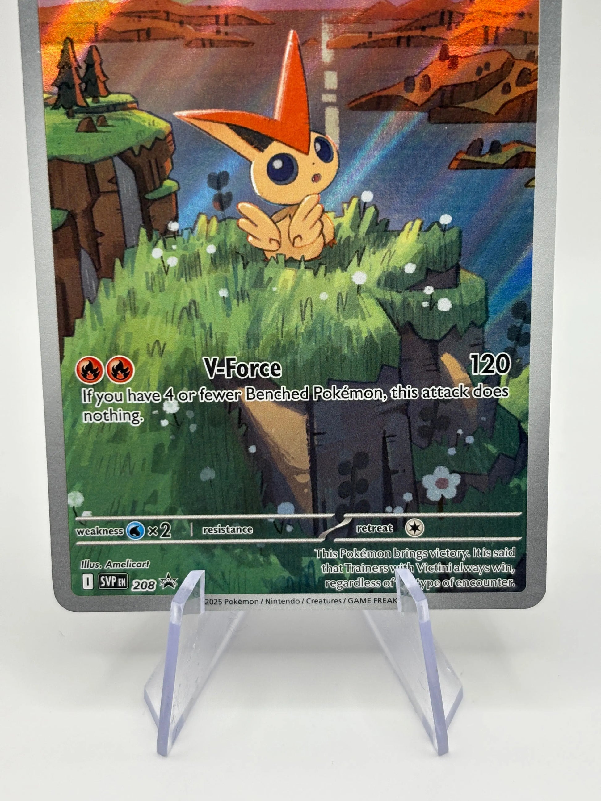 Pokemon TCG - Victini Illustration Rare SVP208 Black Star Promo FRENLY BRICKS - Open 7 Days
