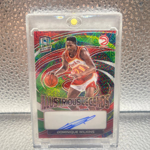 2023-24 Panini Spectra Illustrious Legends Signatures Gold Dominique Wilkins /25 NM FRENLY BRICKS - Open 7 Days