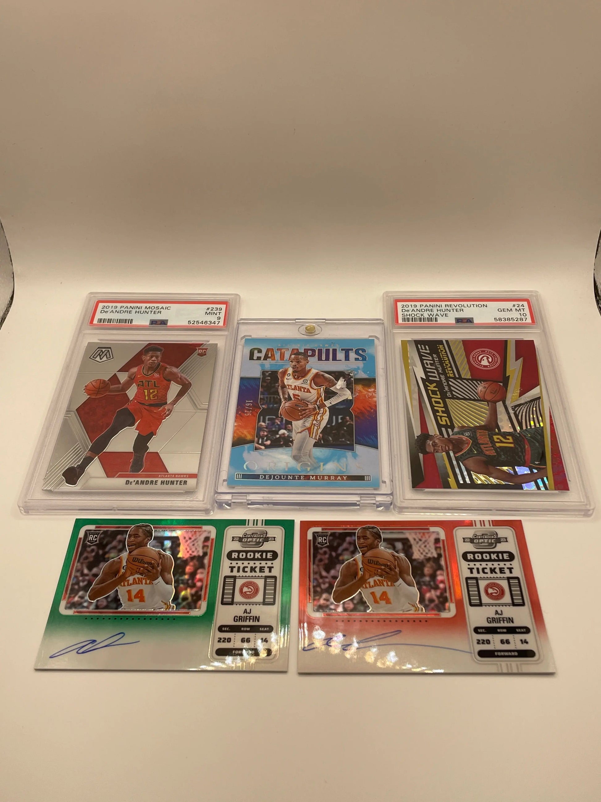 NBA Auto & Graded Atlanta Hawks Sports card lot,bundle DeAndre Hunter + more (lot#65) FRENLY BRICKS - Open 7 Days