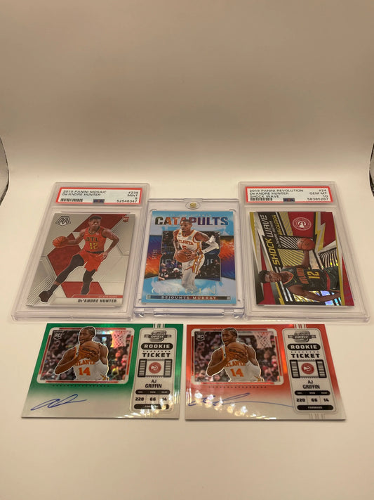 NBA Auto & Graded Atlanta Hawks Sports card lot,bundle DeAndre Hunter + more (lot#65) FRENLY BRICKS - Open 7 Days
