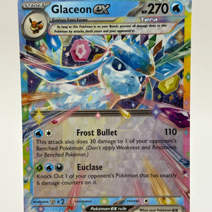Pokemon TCG Prismatic Evolutions- Glaceon EX 026/131 LP FRENLY BRICKS - Open 7 Days
