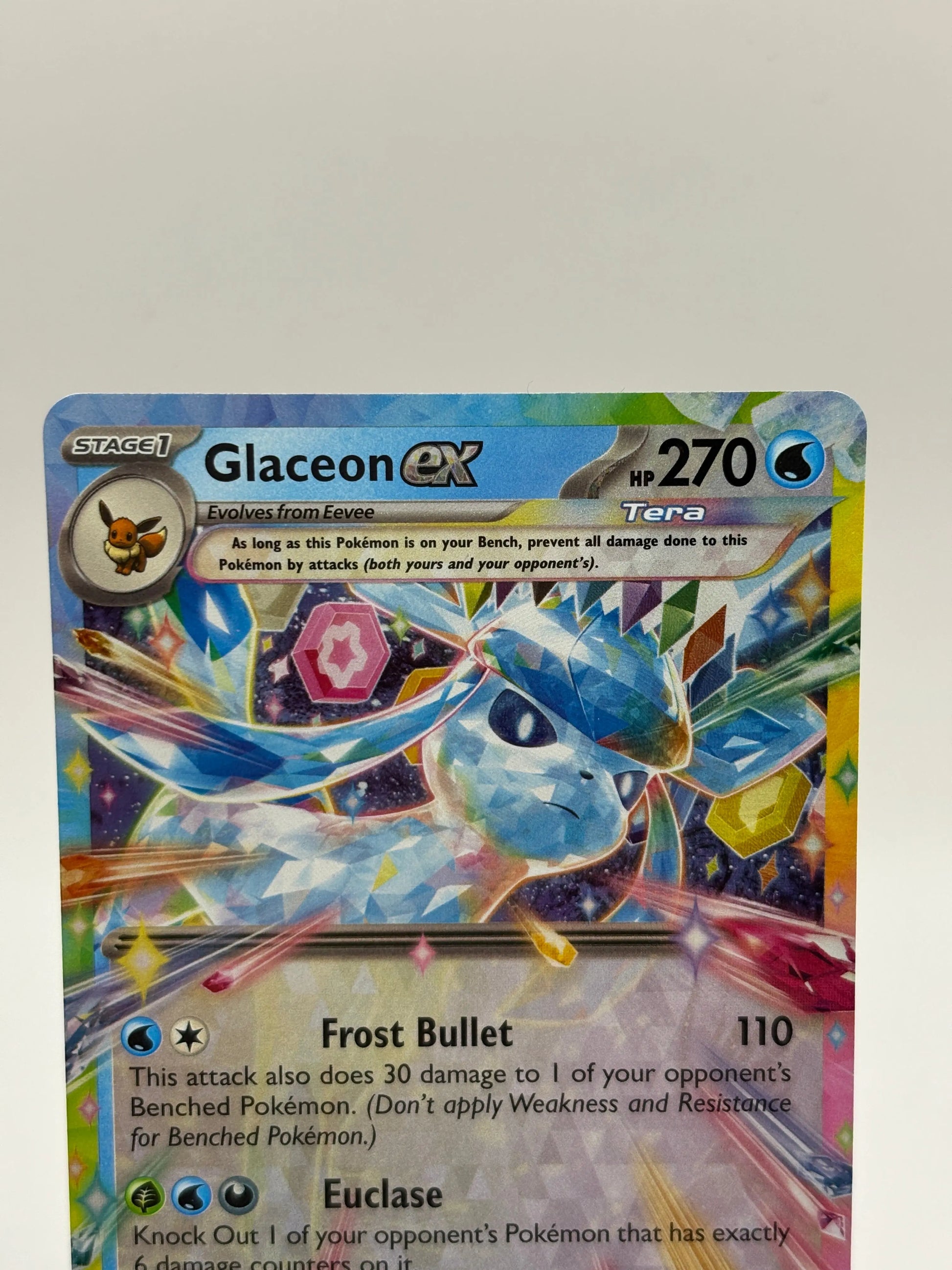 Pokemon TCG Prismatic Evolutions- Glaceon EX 026/131 LP FRENLY BRICKS - Open 7 Days