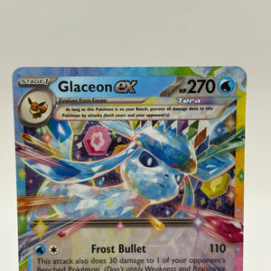 Pokemon TCG Prismatic Evolutions- Glaceon EX 026/131 LP FRENLY BRICKS - Open 7 Days