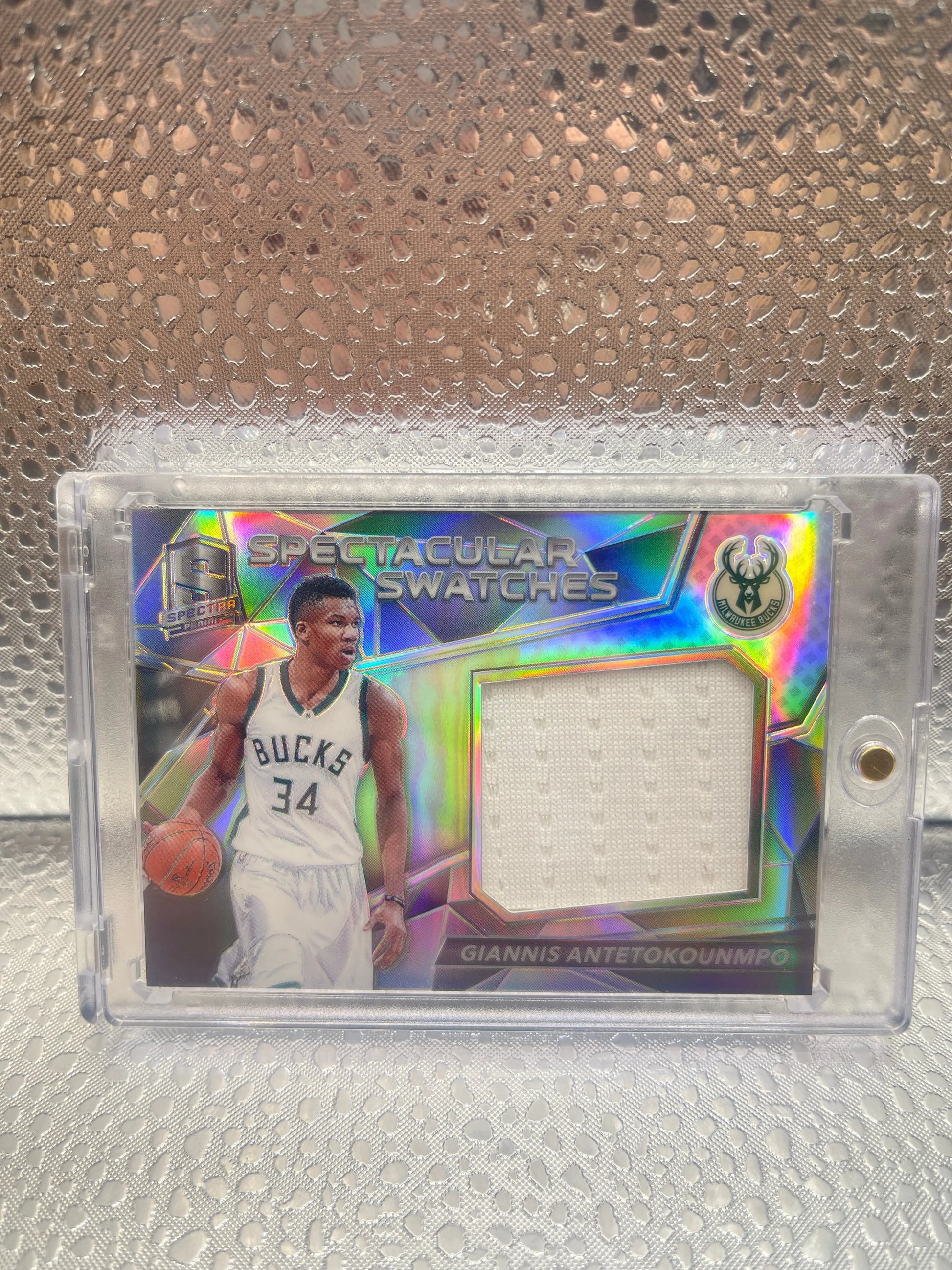 2016-17 Panini Spectra Spectacular Swatches Giannis Antetokounmpo #/149 NM FRENLY BRICKS - Open 7 Days