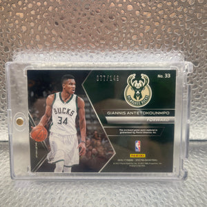 2016-17 Panini Spectra Spectacular Swatches Giannis Antetokounmpo #/149 NM FRENLY BRICKS - Open 7 Days