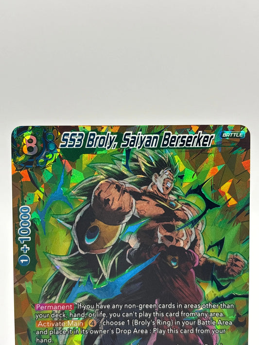 Dragon Ball Super Card Game - SS3 Broly, Saiyan Berserker BT7-127 ISR (1) FRENLY BRICKS - Open 7 Days