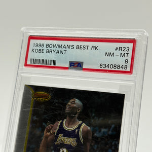 1996 Bowman’s Best Rookie Kobe Bryant #R23 - PSA 8 Near Mint FRENLY BRICKS - Open 7 Days